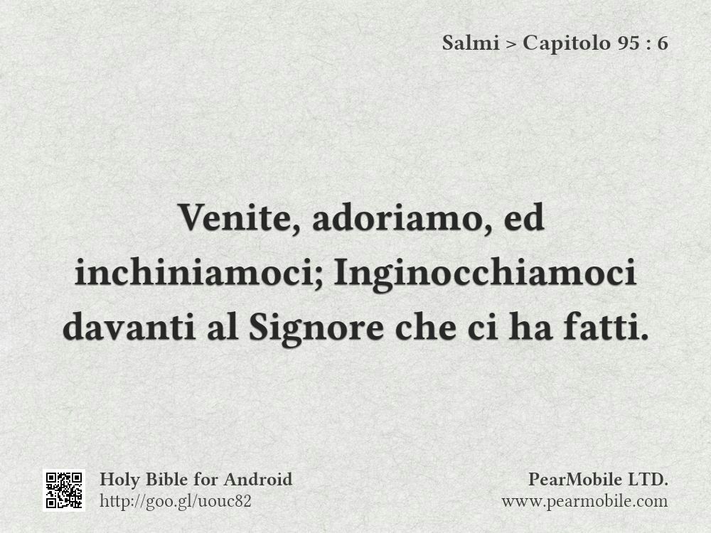 Salmi, Capitolo 95:6